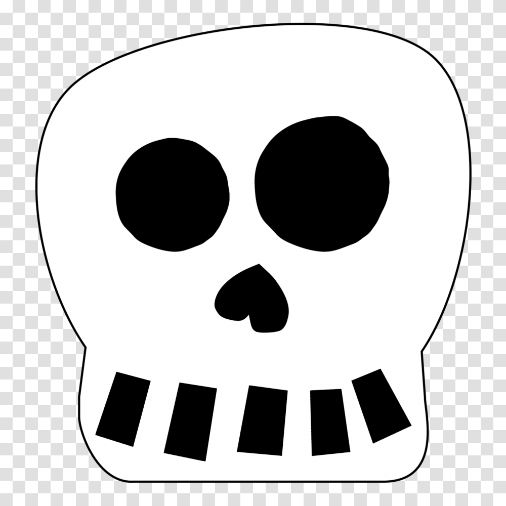 Free Printable Halloween Skull Decoration Banner, Stencil Transparent Png