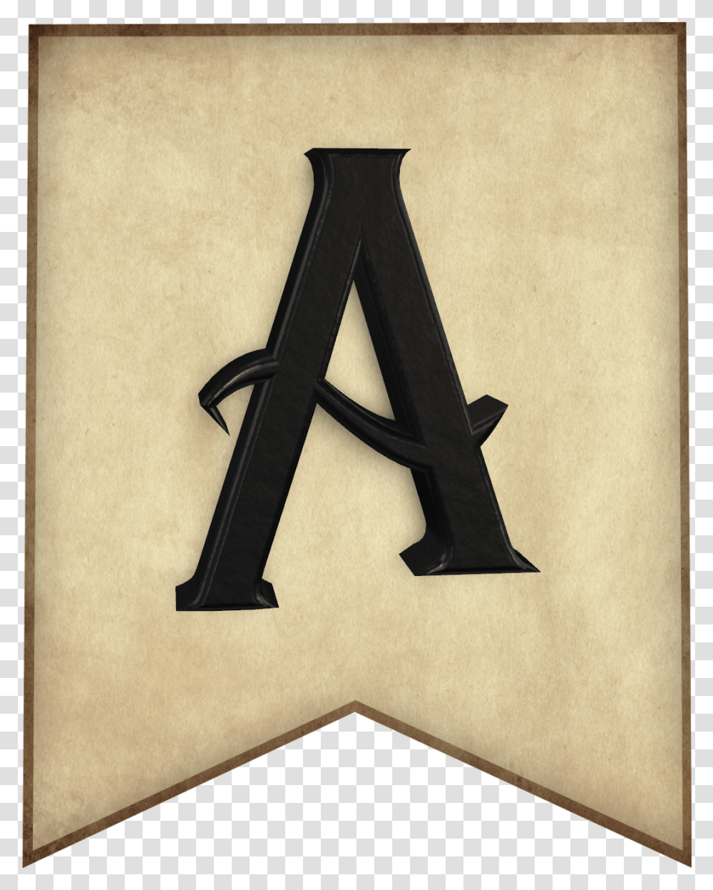 Free Printable Harry Potter Banner Letters Template Harry Potter Font Letter, Alphabet, Cross Transparent Png