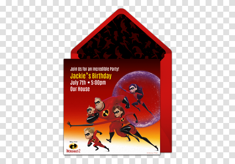 Free Printable Incredibles Birthday Invitations, Poster, Advertisement, People, Person Transparent Png