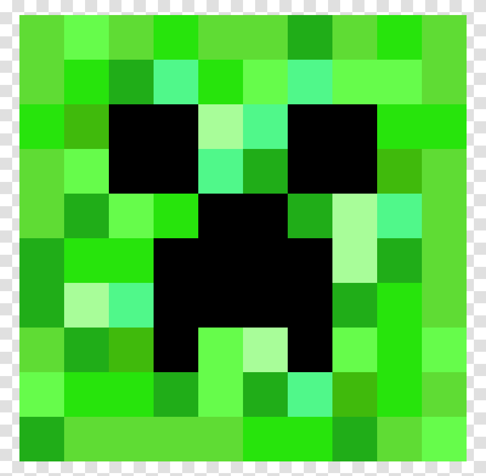 Free Printable Minecraft Face, Green, Leaf Transparent Png