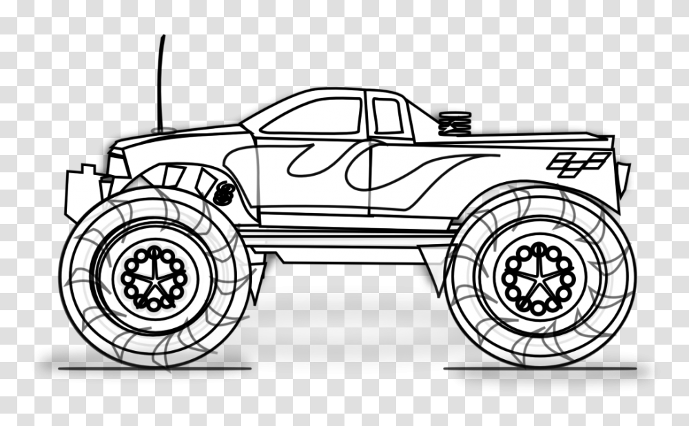 Free Printable Monster Truck Coloring Pages For Kids Printable, Car, Vehicle, Transportation, Tire Transparent Png