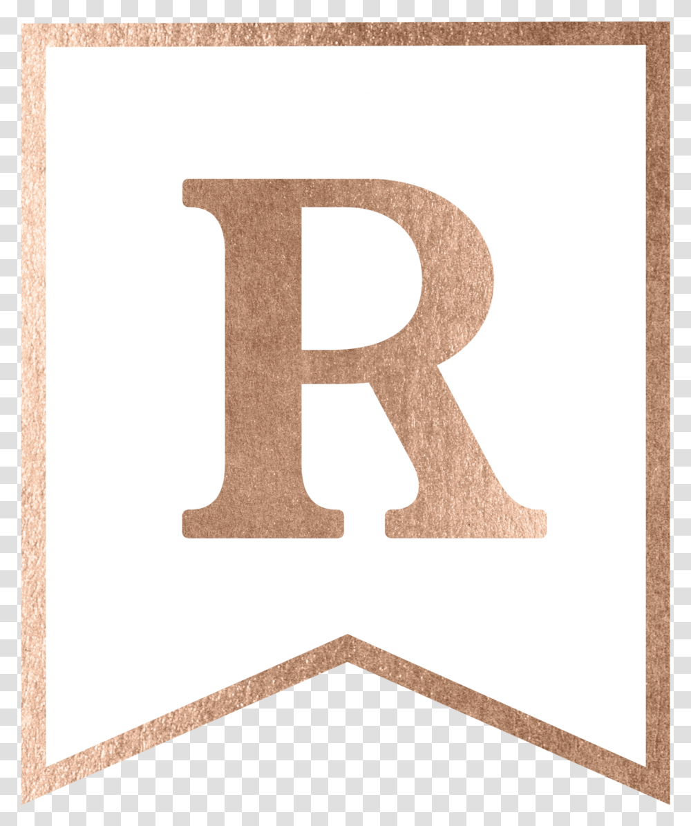 Free Printable Rose Gold Banner Template Paper Trail Rose Gold Letter T, Number, Alphabet Transparent Png