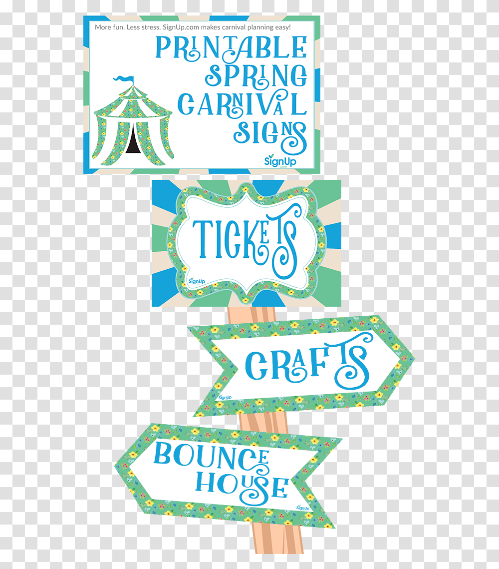 Free Printable Spring Carnival Signs Poster, Label, Advertisement, Paper Transparent Png