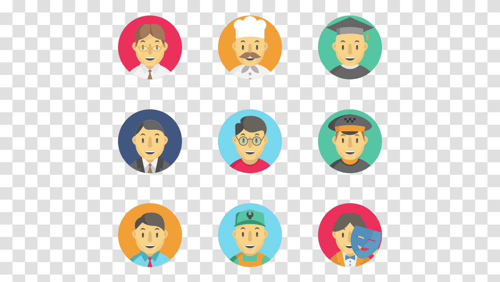 Free Professional Flat Icon, Face, Crowd, Head Transparent Png