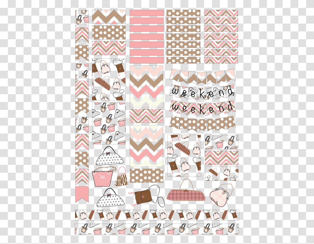 Free Purse Planner Sticker Printables Free Printable Stickers May, Collage, Poster, Advertisement, Interior Design Transparent Png