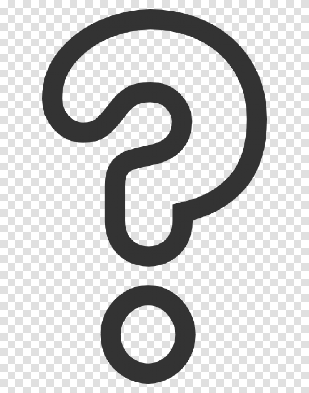 Free Question Mark Clipart Image With Translucent Question Mark Clipart, Alphabet, Number Transparent Png