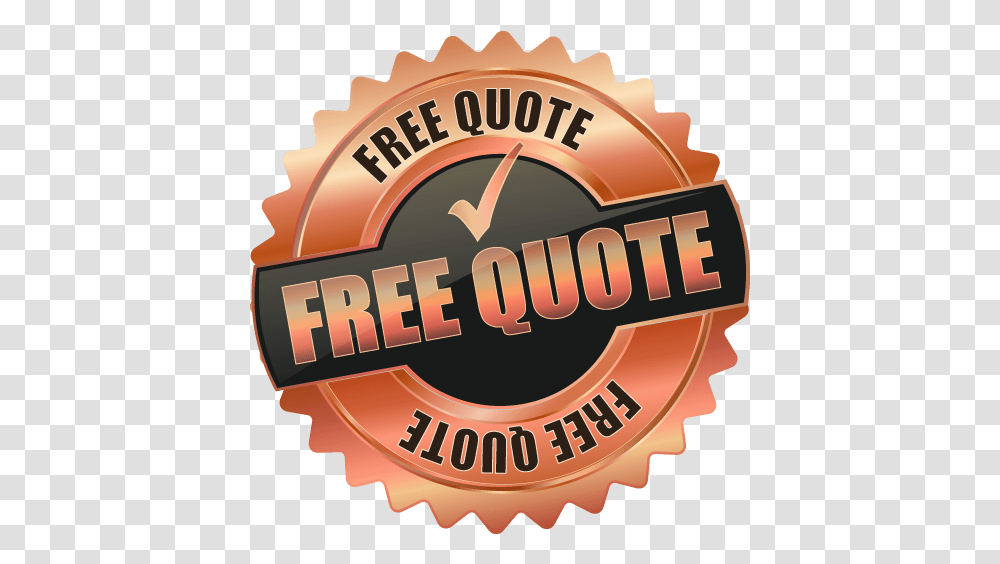 Free Quote Copper Image Label, Logo, Badge Transparent Png