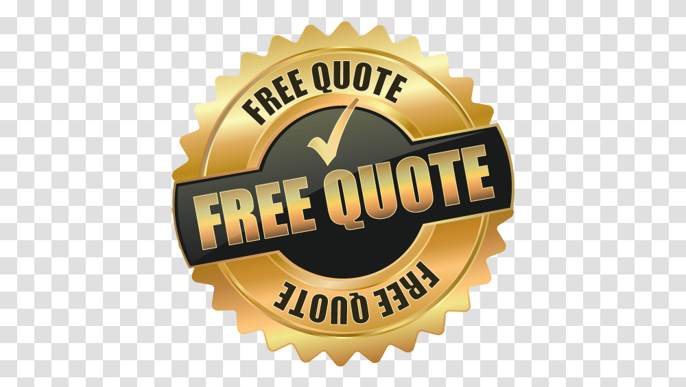 Free Quote Gold Background Background Free Quote, Logo, Symbol, Label, Text Transparent Png