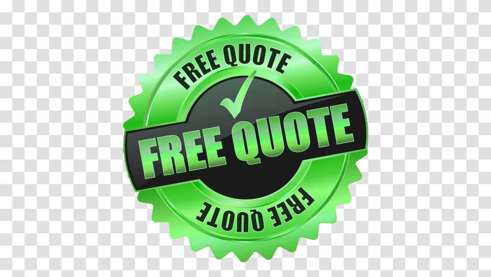 Free Quote Green Background Free Quote, Label, Text, Logo, Symbol Transparent Png