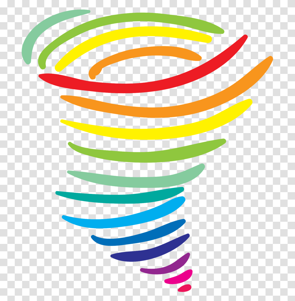 Free Rainbow Tornado With Background Euclidean Vector, Spiral, Coil, Logo, Symbol Transparent Png