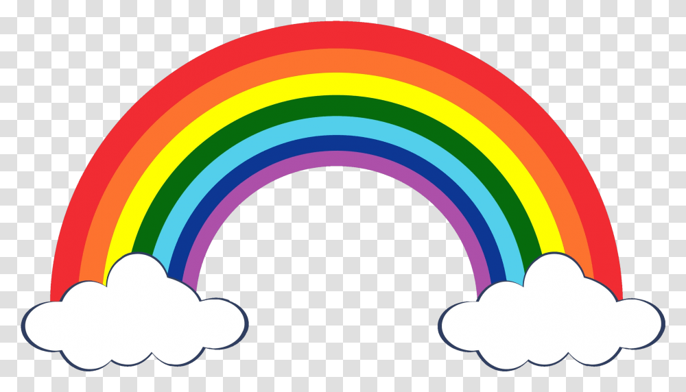 Free Rainbows And Clouds Image With Clipart Rainbow Background, Graphics, Light, Purple, Pattern Transparent Png