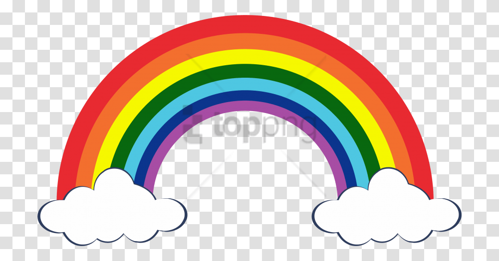 Free Rainbows And Clouds Image With Printable Rainbow Pictures Free, Analog Clock, Purple, Wall Clock Transparent Png