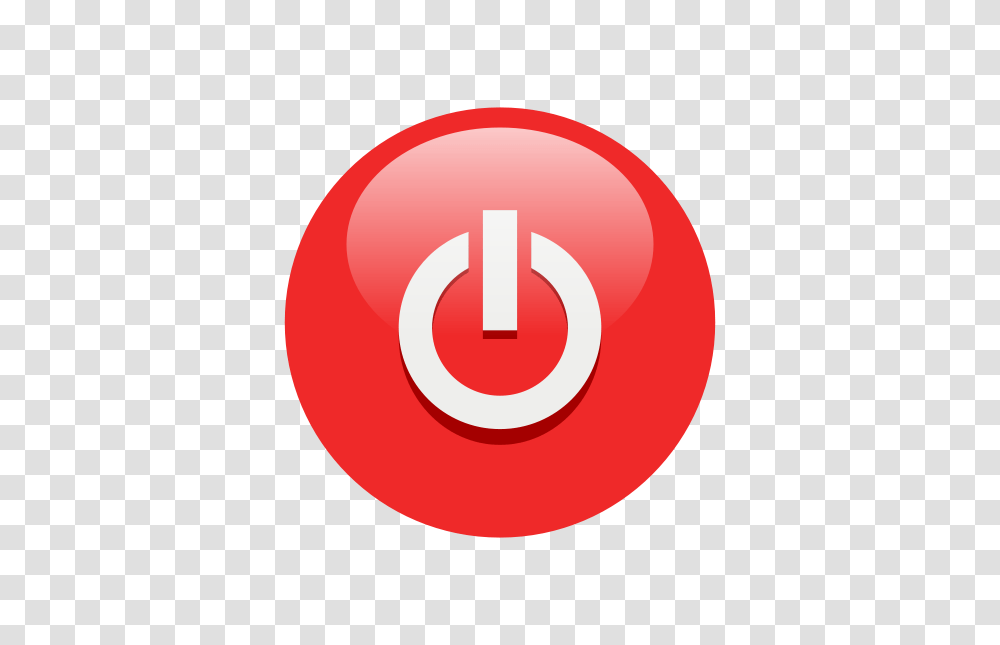 Free Red Power Button Clip Art, Number, Alphabet Transparent Png