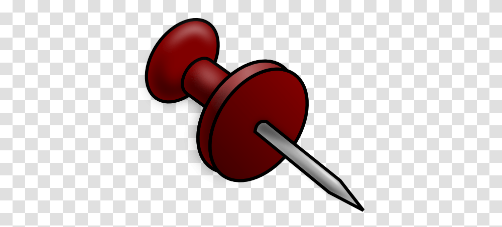 Free Red Push Pin Clip Art, Hammer, Tool, Blow Dryer, Appliance Transparent Png
