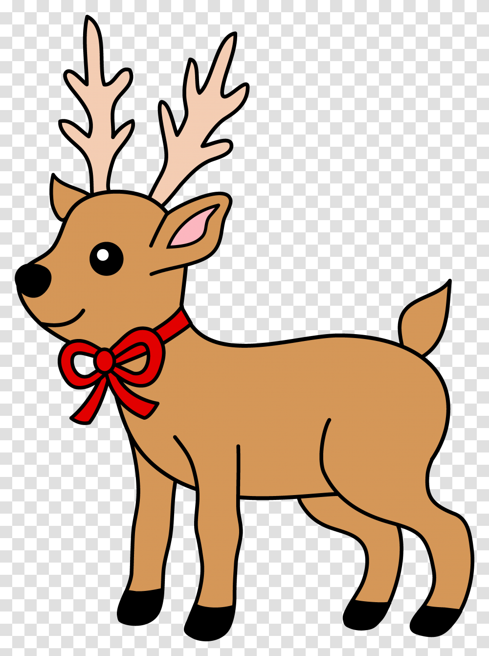 Free Reindeer Background Reindeer For Christmas Clipart, Wildlife, Mammal, Animal Transparent Png