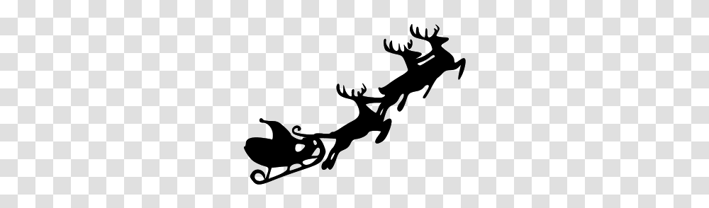 Free Reindeer Clipart Santa Claus Reindeer Clip Art Pictures, Gray Transparent Png