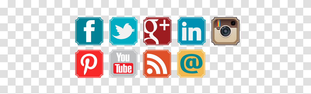 Free Retro Social Media Icons Business Blogging, Word, Label Transparent Png
