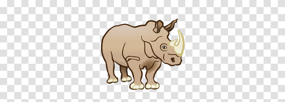 Free Rhino Clipart, Wildlife, Mammal, Animal, Painting Transparent Png