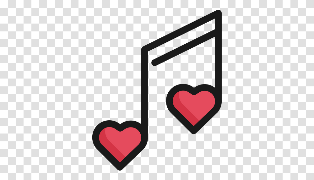 Free Romantic Music Icon Of Colored Logo Of Romantic Music, Heart, Electronics, Mailbox, Letterbox Transparent Png