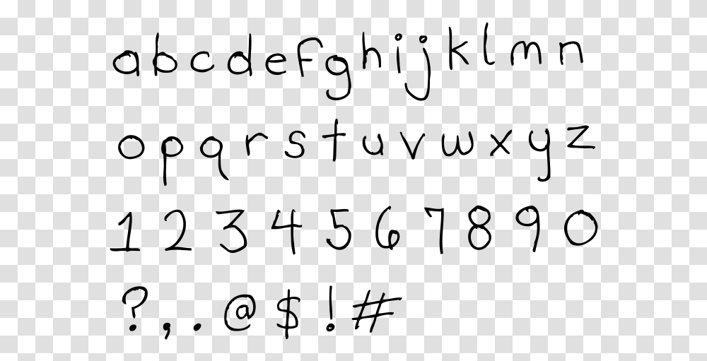 Free Rough Hand Letters Handwriting, Gray, World Of Warcraft Transparent Png