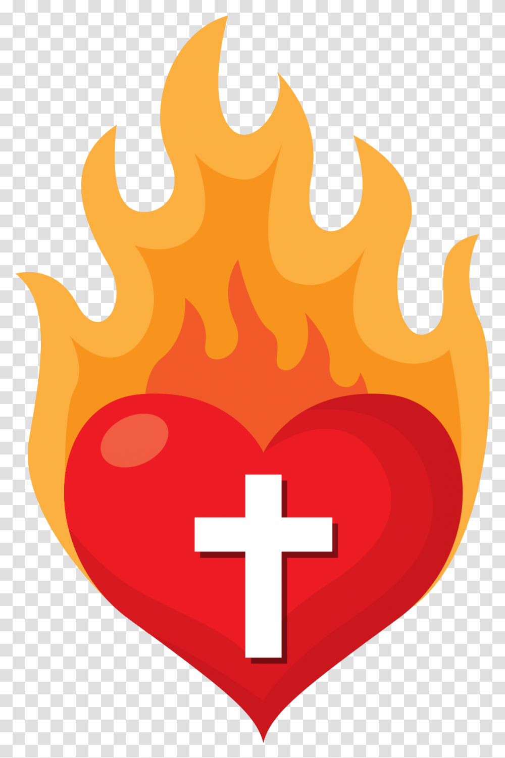 Free Sacred Heart Fire With Joo Bosco Parish, Logo, Symbol, Trademark, Flame Transparent Png