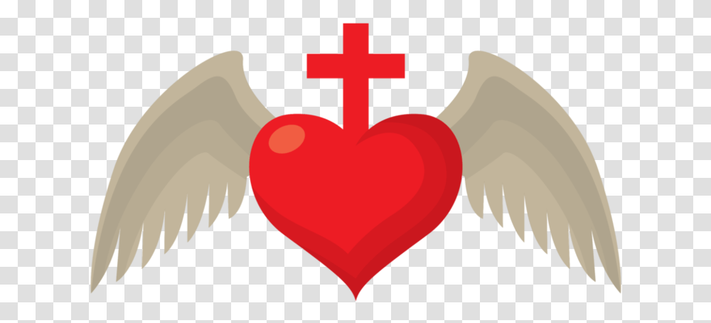 Free Sacred Heart Wing 1187671 With Religion, Cross, Symbol, Hook Transparent Png