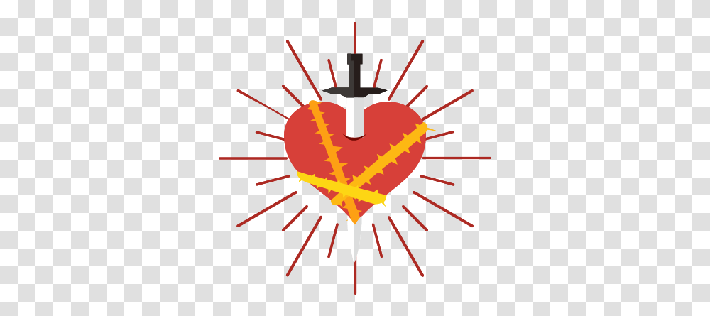 Free Sacred Heart With Vertical, Outdoors, Nature, Symbol, Machine Transparent Png