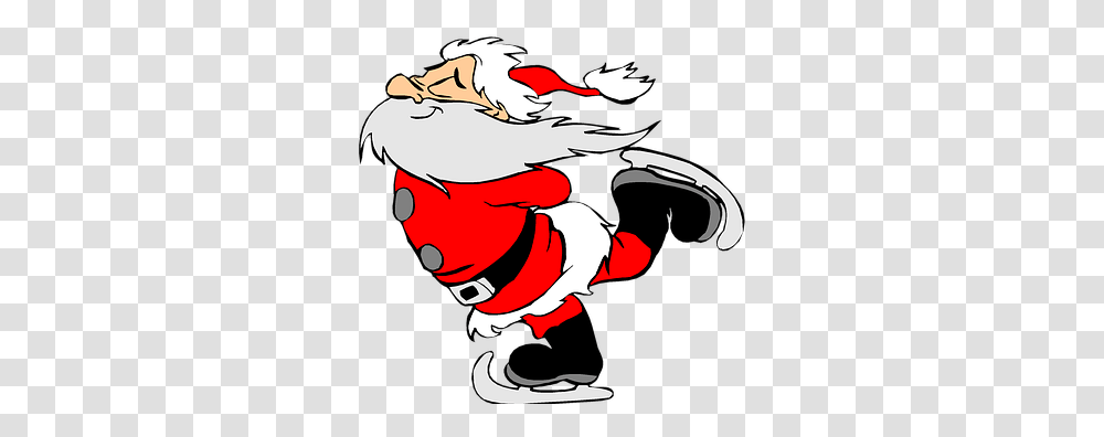 Free Santa Hat & Christmas Images Pixabay Cartoon Christmas Ice Skating, Bird, Graphics, Floral Design, Pattern Transparent Png
