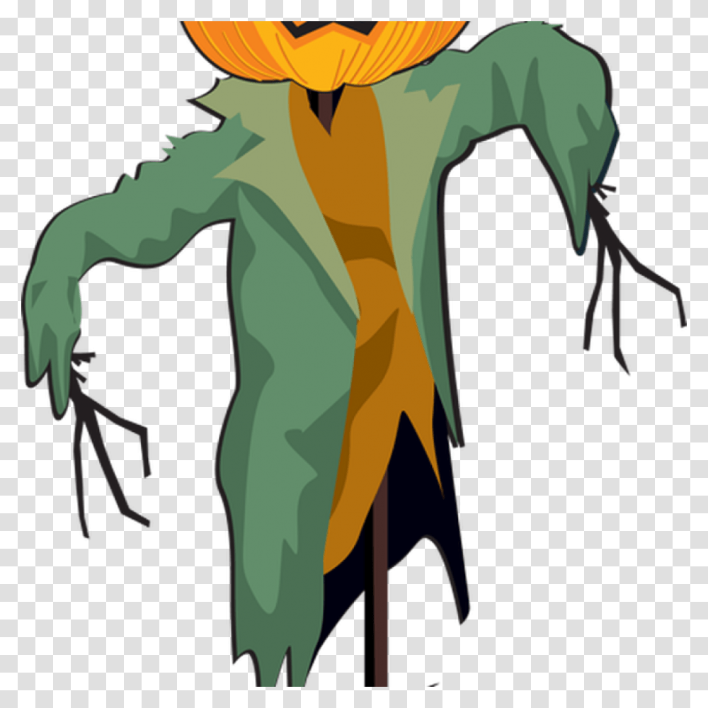 Free Scarecrow Clipart Pumpkin Head Scarecrow Clipart Scarecrow Clipart Background, Mascot, Halloween Transparent Png