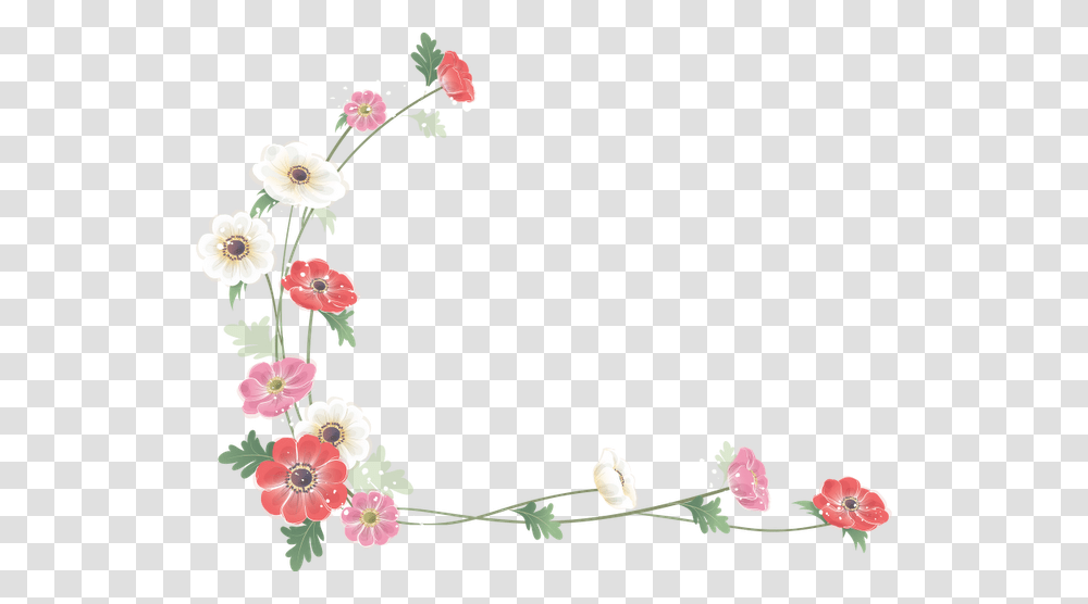 Free Scrapbooking Corners For Weddings Anniversaries Border Flower Frame, Floral Design, Pattern Transparent Png