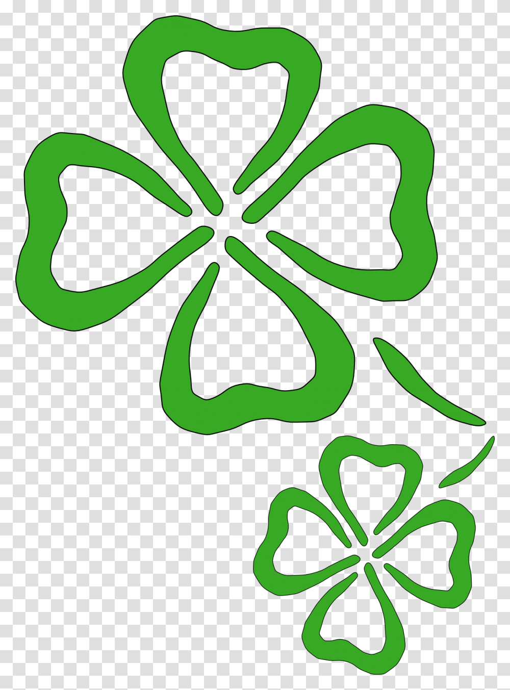 Free Shamrock Clipart, Green, Pattern, Plant, Ornament Transparent Png