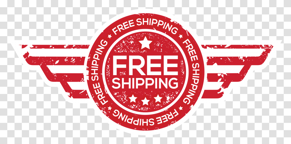 Free Shipping Circle, Label, Logo Transparent Png