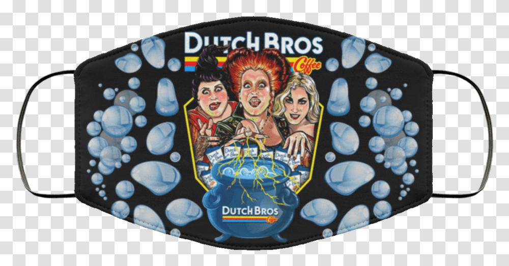 Free Shipping Hocus Pocus Dutch Bros Coffee Halloween Face Alice In Wonderland The Cat Face Mask, Person, Human, Dvd, Disk Transparent Png