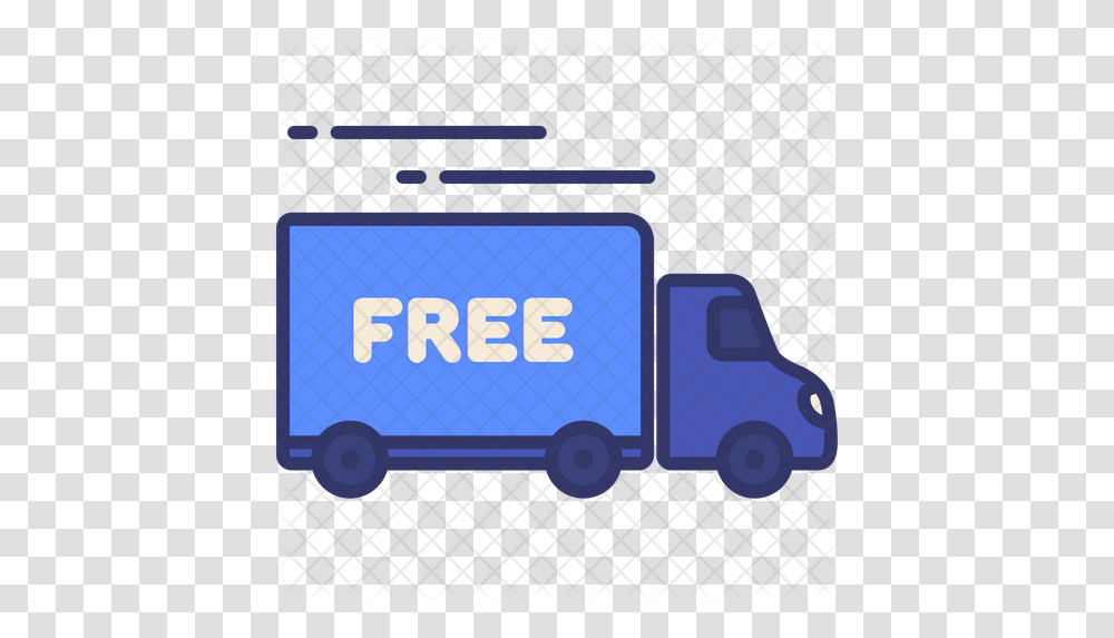 Free Shipping Icon Commercial Vehicle, Moving Van, Transportation, Truck, Trailer Truck Transparent Png