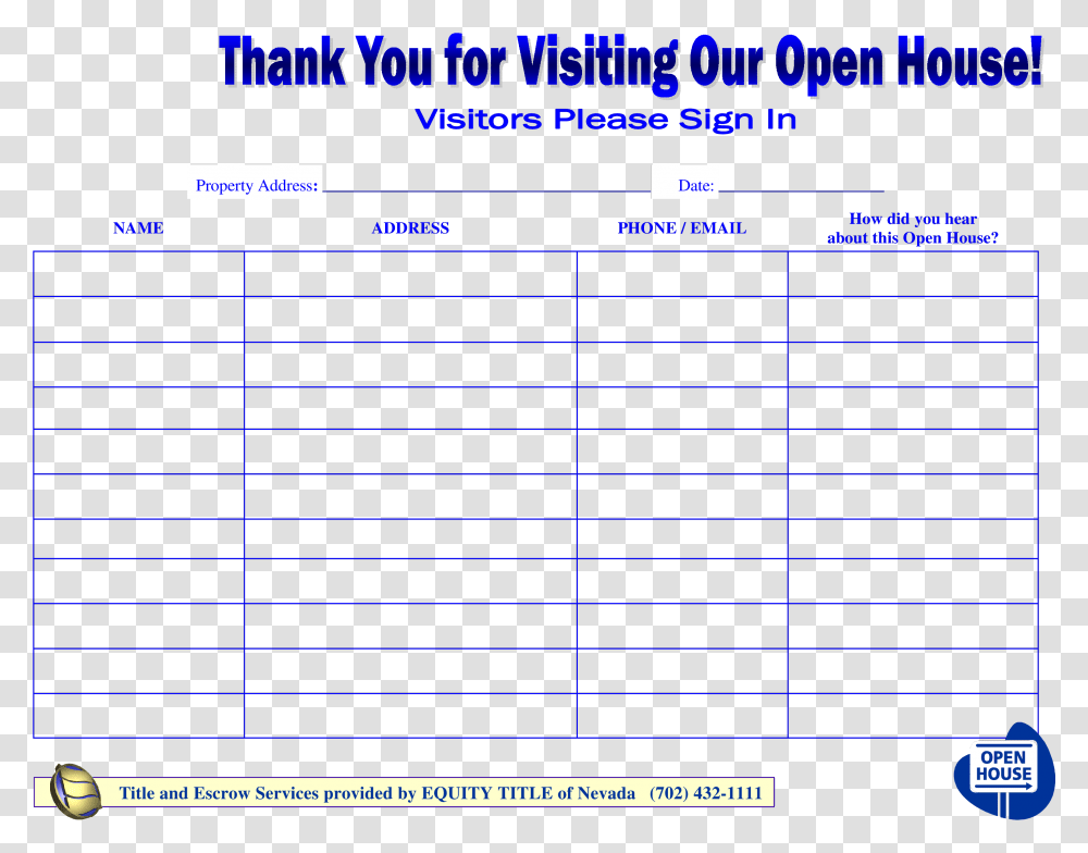 Free Sign In Sheet Unique Free Open House Sign In Sheet Downloadable Free Open House Sign In Sheet, Plot, Number Transparent Png