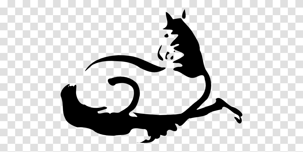 Free Silhouette Of A Horse, Stencil, Cat, Pet, Mammal Transparent Png