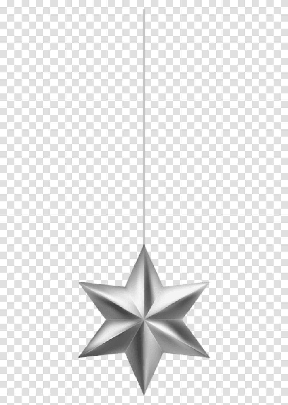 Free Silver Christmas Star Ornament Images Origami, Oars, Paddle, Silhouette Transparent Png