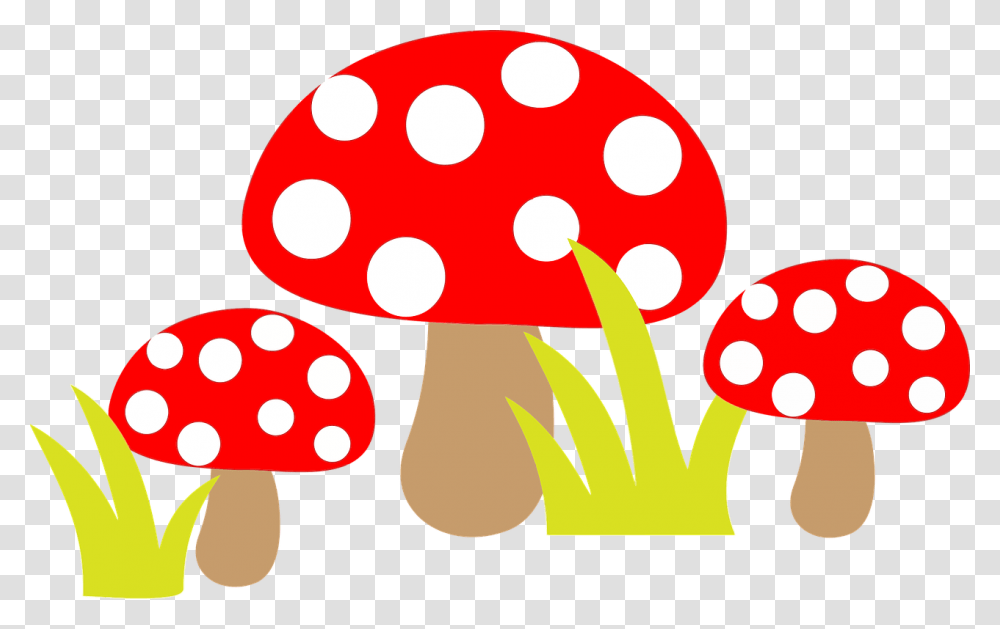 Free Simple Cartoon Mushrooms Mushroom Clipart, Plant, Agaric, Fungus, Amanita Transparent Png