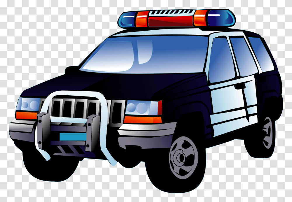 Free Siren Fireman Vectors Police Car Clipart Gif, Vehicle, Transportation, Automobile, Suv Transparent Png
