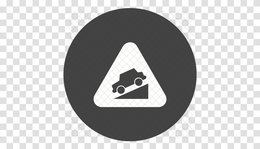 Free Slope Ahead Icon Of Glyph Style Dot, Triangle Transparent Png