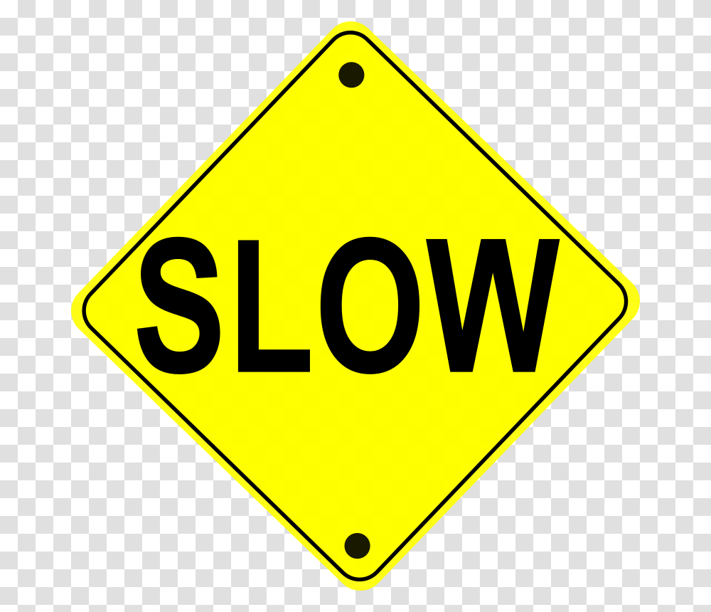 Free Slow Moving Cliparts, Road Sign, Stopsign Transparent Png