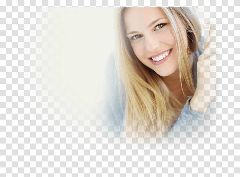 Free Smiling Model Face Images Background Model Face Smiling, Person, Blonde, Woman, Girl Transparent Png