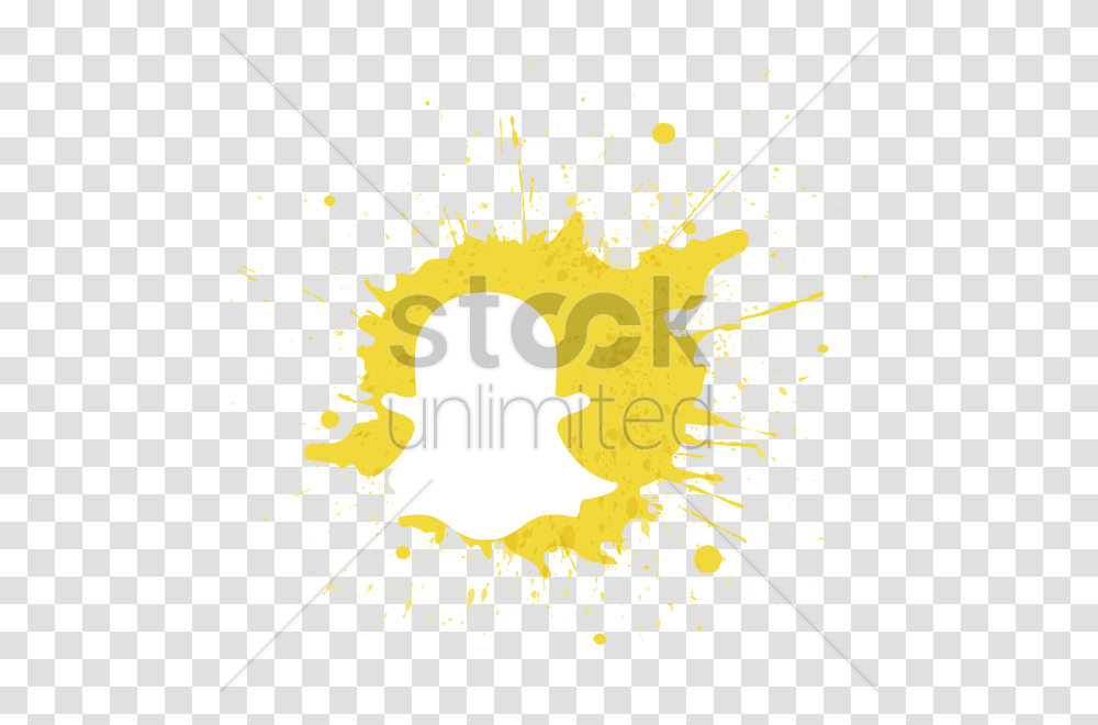 Free Snapchat Logo Illustration, Stain, Paper Transparent Png