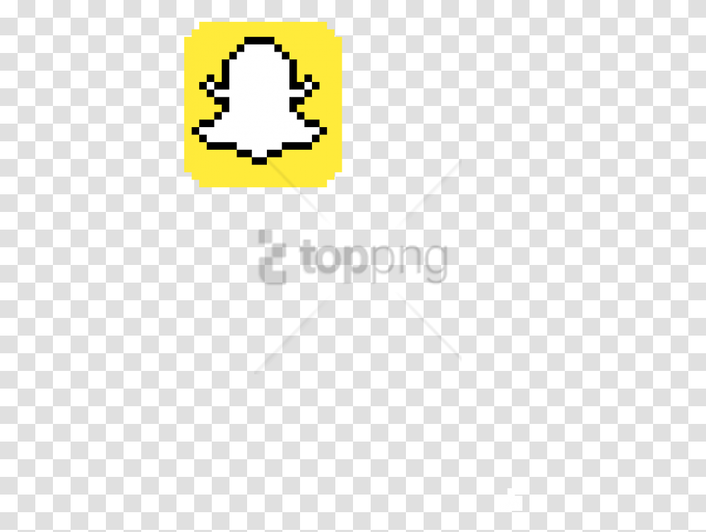 Free Snapchat Logo Image With Background Pixel Art Snapchat, Label, Number Transparent Png