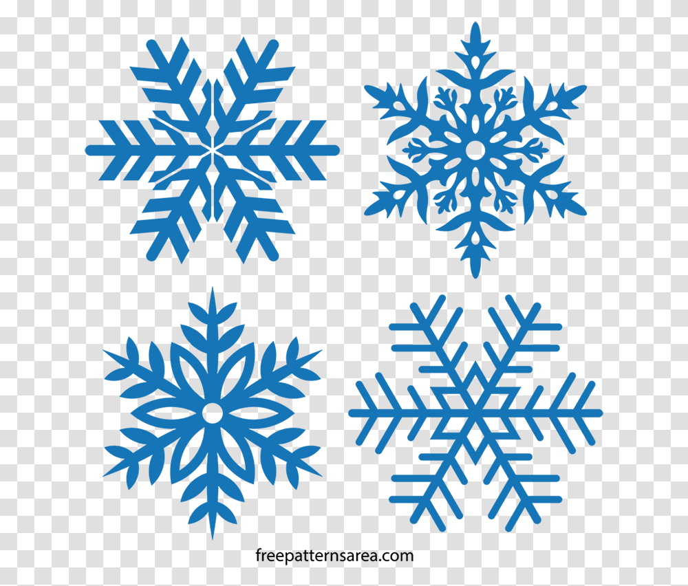 Free Snowflake Clipart, Poster, Advertisement, Pattern Transparent Png