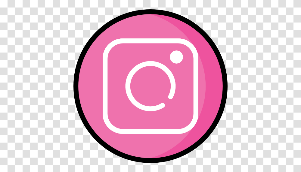 Free Social Media Icons Instagram Svg Pink, Label, Text, Logo, Symbol Transparent Png