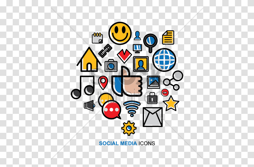 Free Social Media Icons Set Vector Image, Poster, Advertisement Transparent Png