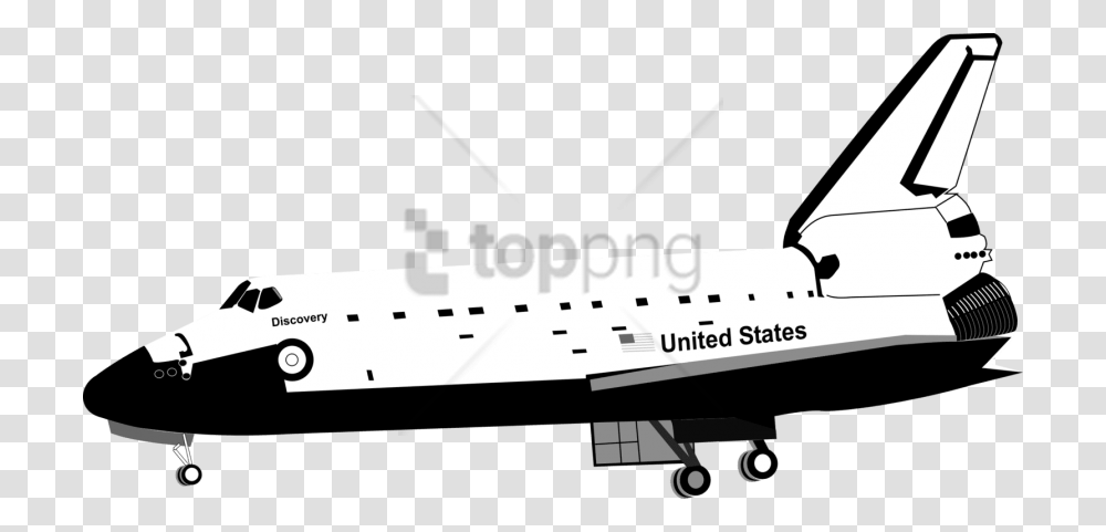 Free Space Shuttle Image With Background, Airplane, Aircraft, Vehicle, Transportation Transparent Png
