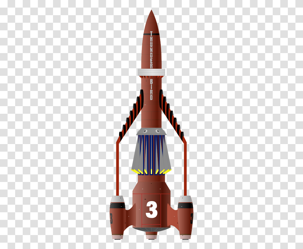 Free Spaceship Images Clipart Thunderbird 3, Rocket, Vehicle, Transportation, Architecture Transparent Png