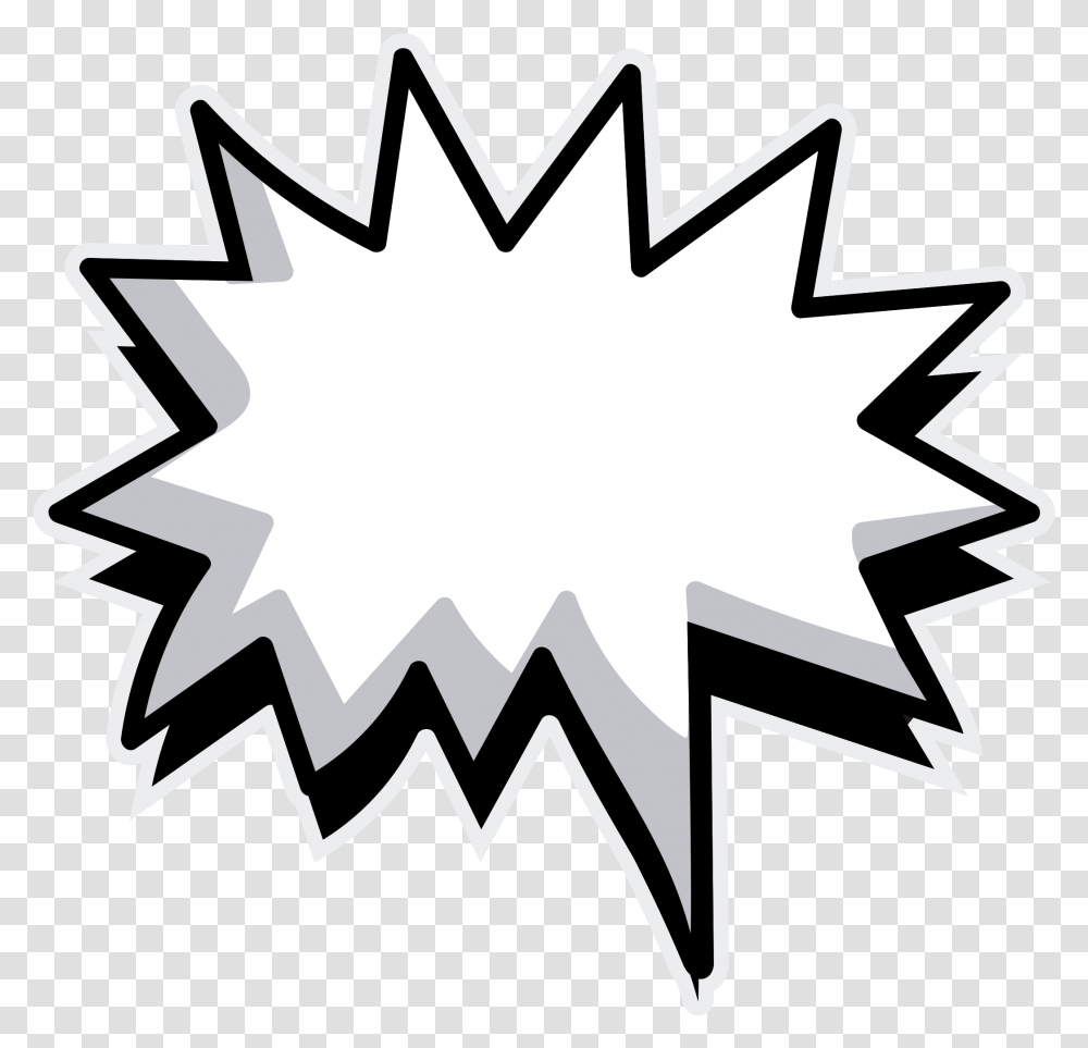 Free Speech Bubble With Speech Balloon, Symbol, Stencil, Star Symbol, Emblem Transparent Png